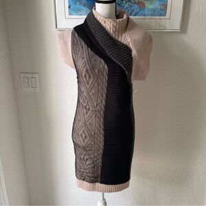 Vintage Jean Paul Gaultier wool alpaca colorblock sweater dress medium